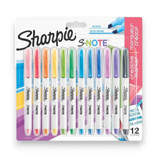 Picture of SHARPIE S-NOTE CHISEL CREATIVE MARKER - 12 PACK